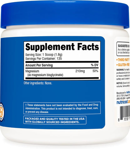 Nutricost Magnesium Glycinate Powder