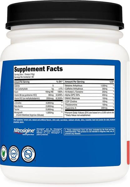 Nutricost Pre-X Xtreme Pre-Workout Complex Powder