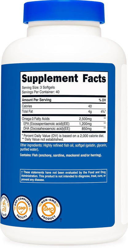 Nutricost Omega 3 Fish Oil