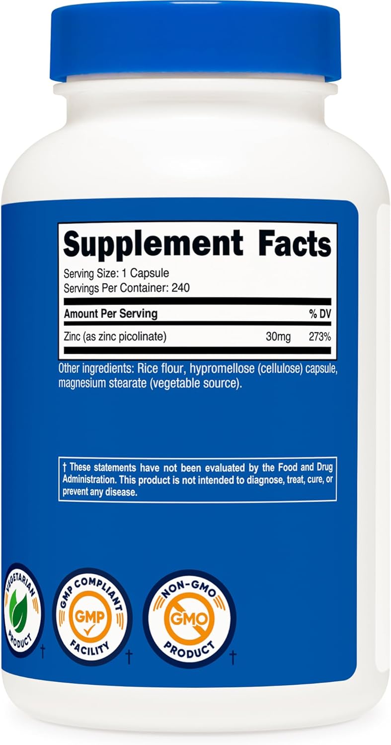 Nutricost Zinc Picolinate 30mg