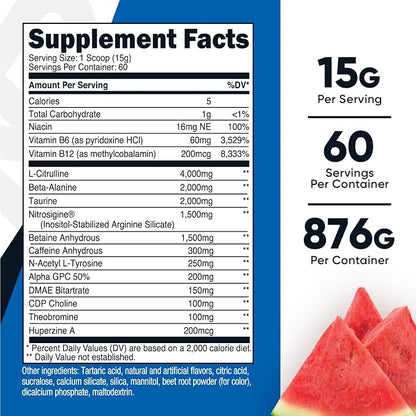 Nutricost Pre-X Xtreme Pre-Workout Complex Powder