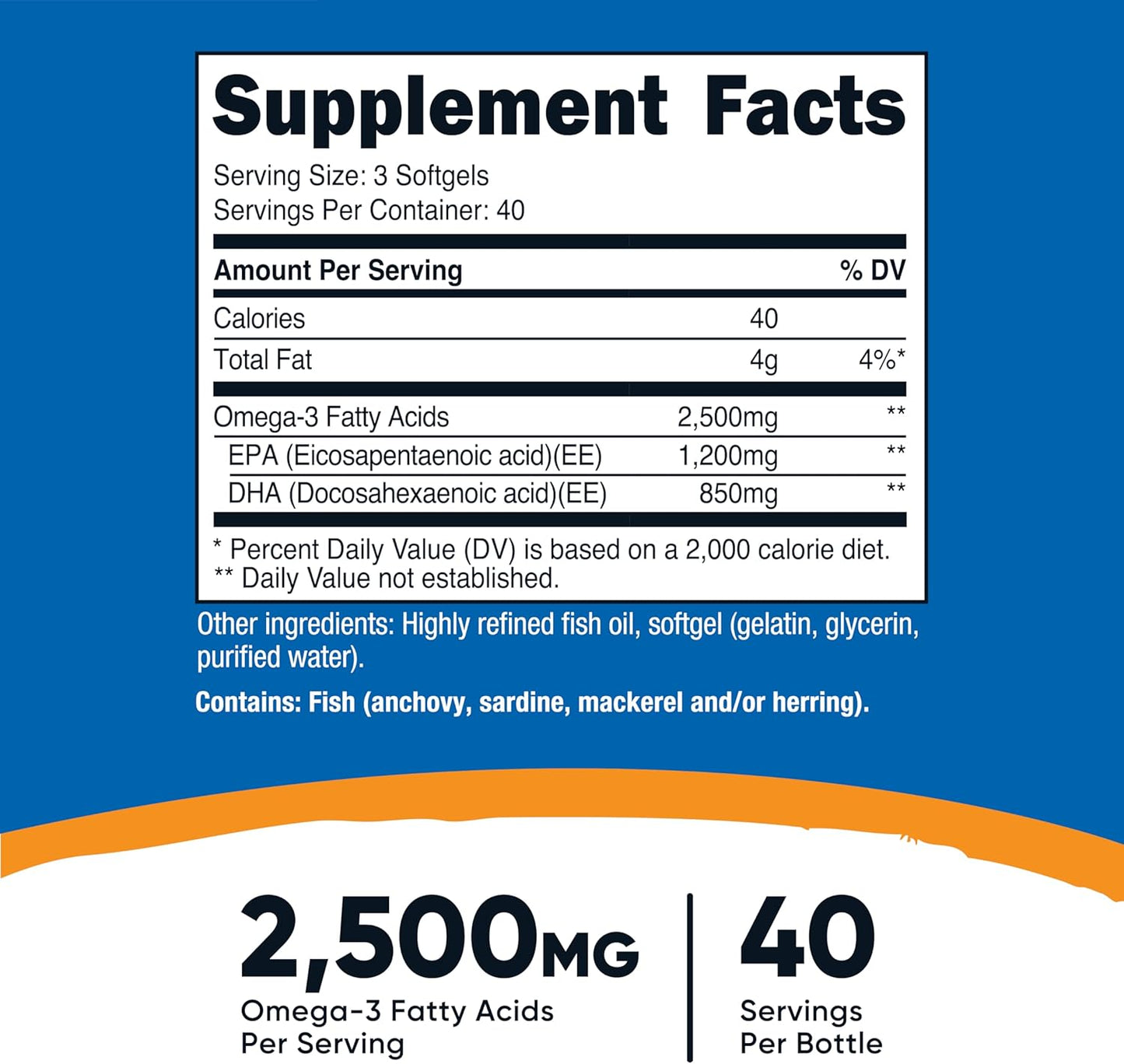 Nutricost Omega 3 Fish Oil