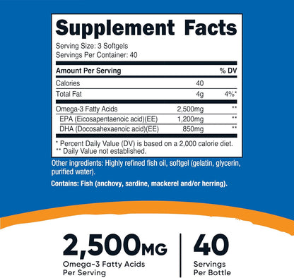 Nutricost Omega 3 Fish Oil